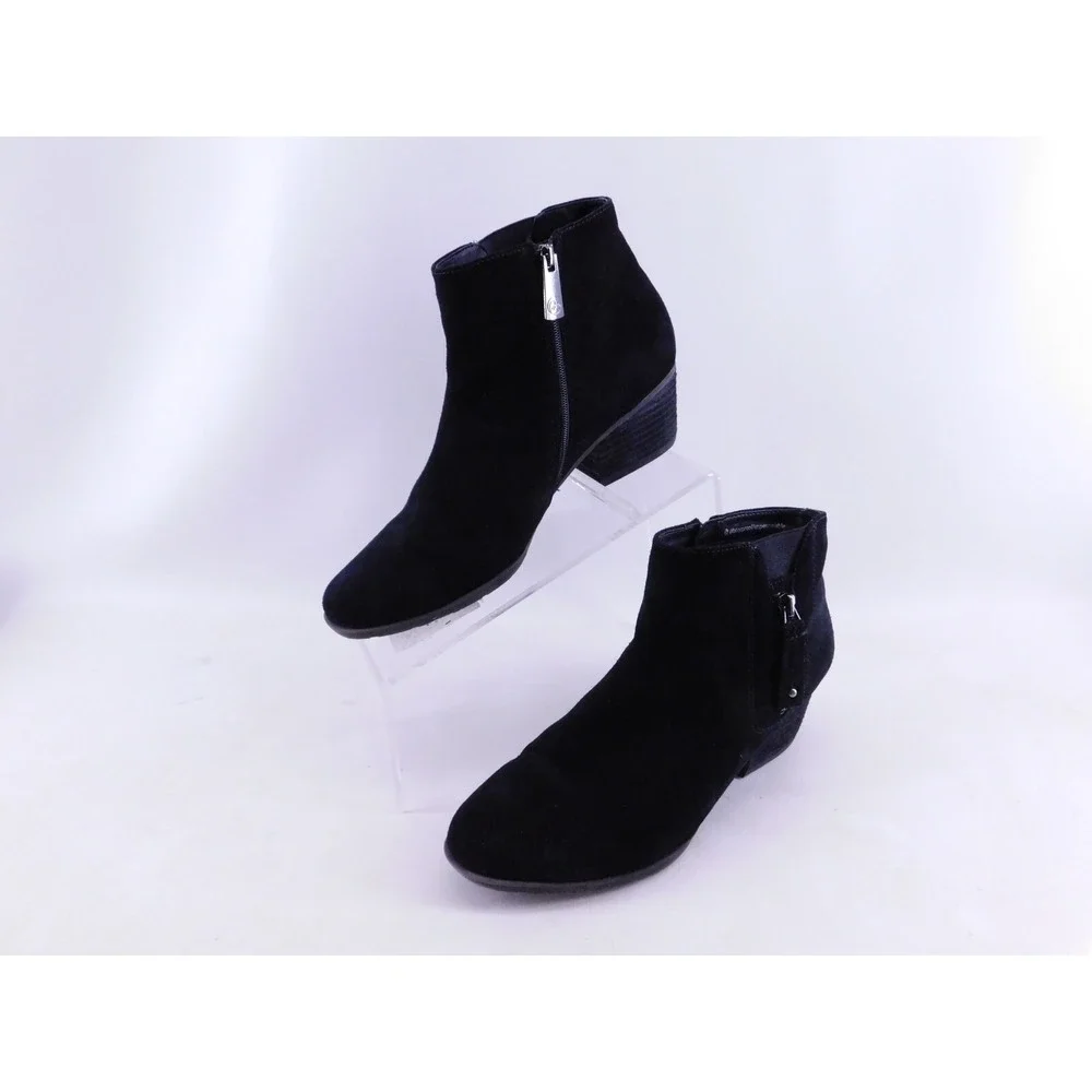 Blondo Ibiza Waterproof Ankle Booties Womens Size 8.5‎ M Black Suede Leather Zip